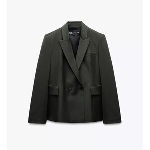 ZARA BLOGGERS FAV ZW COLLECTION DOUBLE BREASTED WOOL BLEND BLAZER